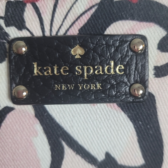 Kate Spade Bay Street Floral Rachelle Bag- Antilles Bubbles Tiger Lily Pink, Blk - Picture 8 of 16